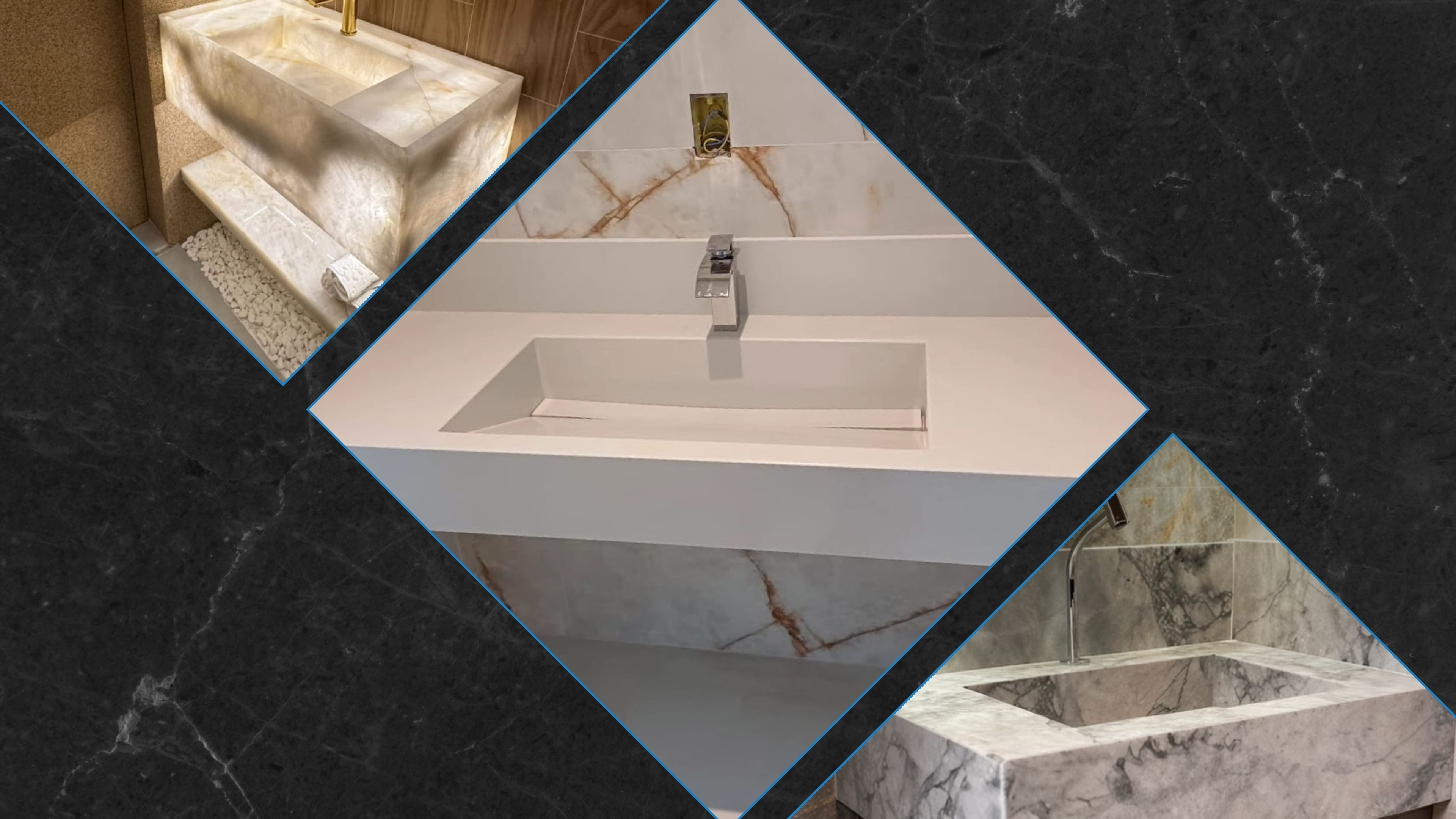 Area gourmet com bancada de marmore